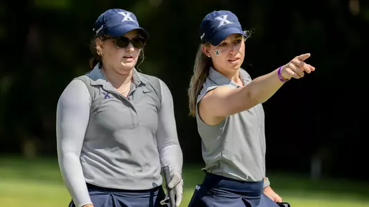 Kara Carter and Breanna Jenco at BIG EAST Championships