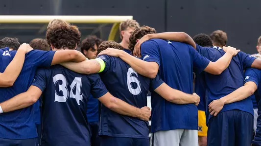 Men's Soccer Huddle
