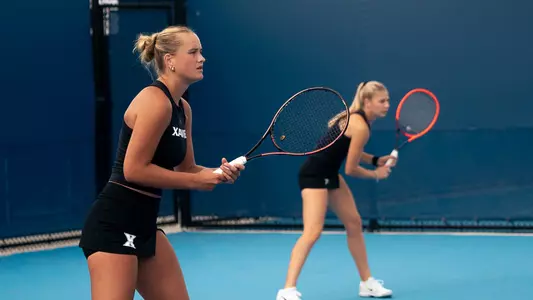 Natalie Smitek and Ellie Brotherton at Xavier Invite