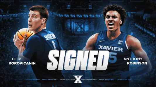 Robinson and Borovicanin Signing Graphic