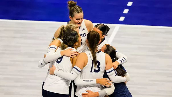 2024 Xavier Volleyball - Huddle
