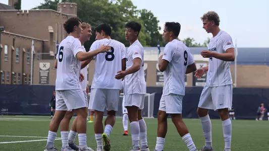 Men's Soccer Team Huddle