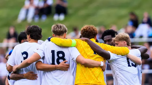 2025 Men's Soccer Huddle