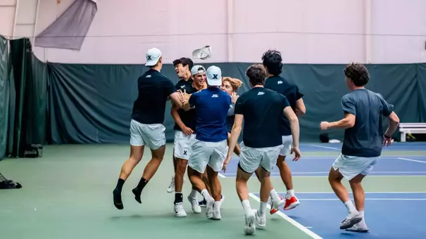 Men's Tennis takes a 4-3 win over Creighton at Camargo Racquet Club.