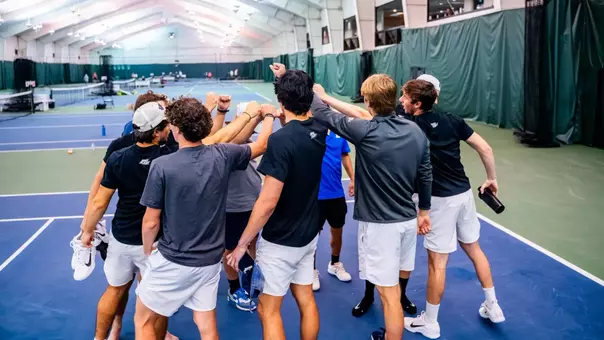 Men's Tennis takes a 4-3 win over Creighton at Camargo Racquet Club.