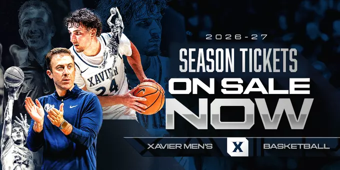 2026-27 Men's Basketball Season Tickets On Sale - GoXavier.com Graphics