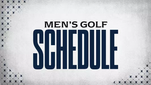 2026 Men's Golf Schedule