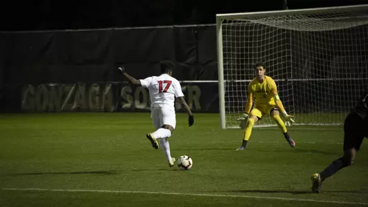 Demitrius Kigeya shoots past the goalkeeper