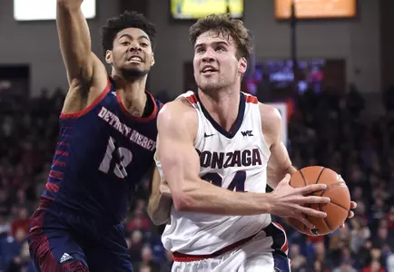 NCAA Basketball: Detroit at Gonzaga