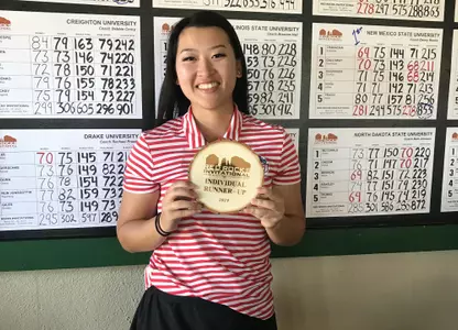 Quynn Duong poses with runner-up award