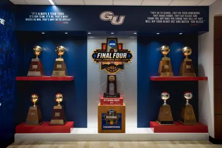 Men's Basketball team locker room remodel.