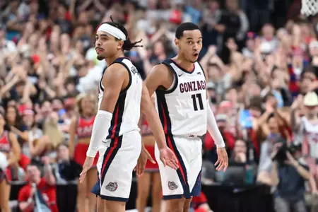 NCAA Basketball: Baylor at Gonzaga Hickman and Nembhard