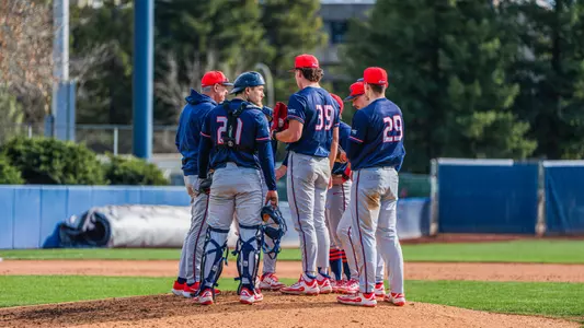 baseball mound visit 2025 at uc davis