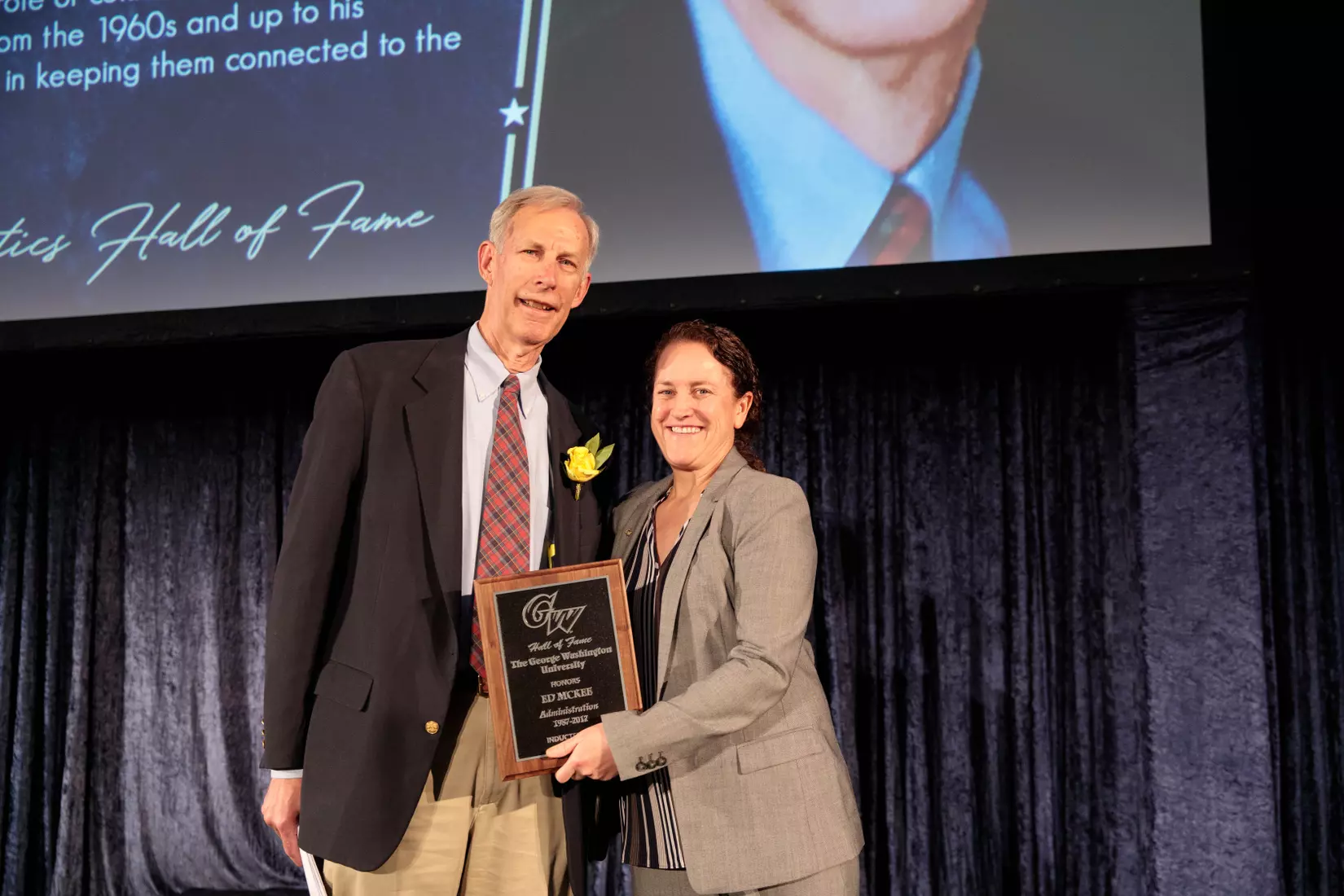 Ed McKee with Tanya Vogel