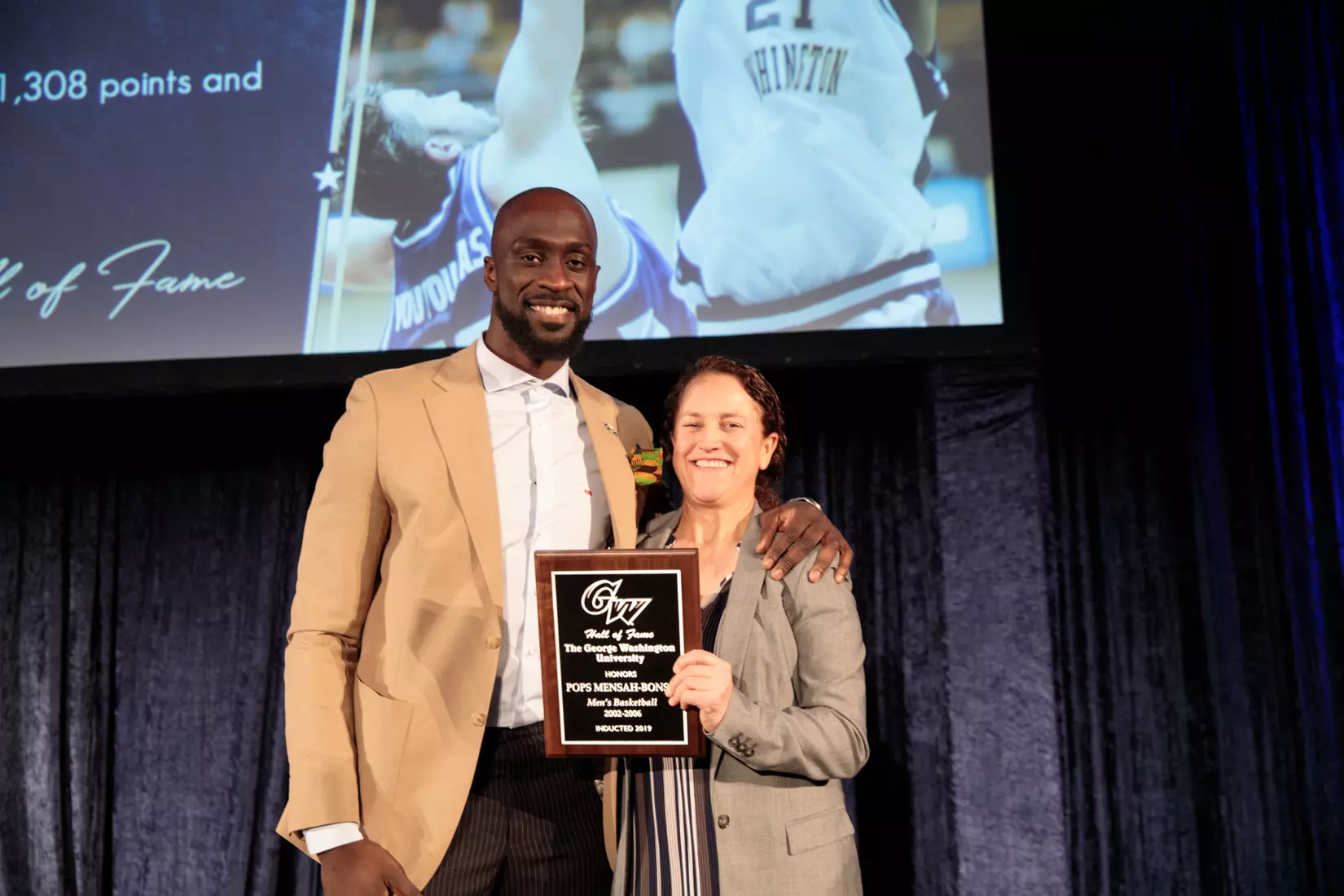 Pops Mensah-Bonsu with Tanya Vogel