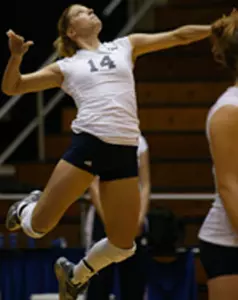 Molly Law's team-high 14 kills weren't enough to propel GW past Xavier Friday in Cincinnati.