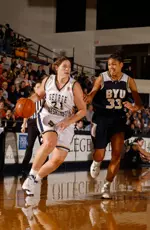 Senior Anna Montañana is one of two returning starters for GW in 2004-05.