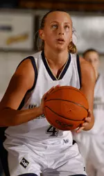 Senior Liz Dancause is tied for third in the A-10 with 1.33 blocked shots per game.