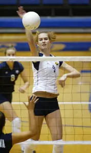 Kelly Kabbes hit .450 with 12 kills against Jacksonville Friday.