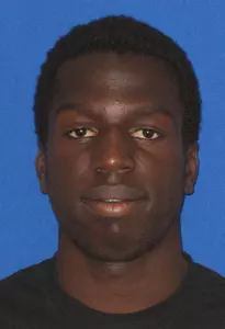 Sophomore Abimbola Pedro recorded two of the Colonials' four shots Sunday.