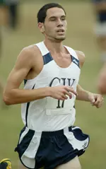 Freshman Chris Pisano was the top performer for the Colonial men at the 2005 A-10 XC Championships on Saturday, Oct. 29, in Philadelphia.