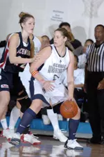 Senior Anna Montañana is the Colonials' leading scorer at 17.3 points per game.