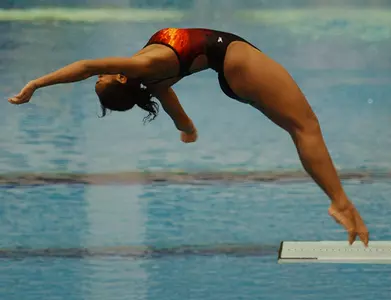 Former All-Big 12 and Current All-Atlantic 10 Diver Katura Horton-Perinchief