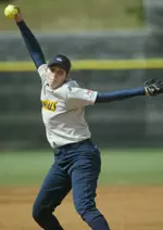 Freshman Jen Hrycyna earned her first complete-game shutout victory of her career in the Colonials' 2-0 win in game one of their doubleheader against Dayton On April 16.