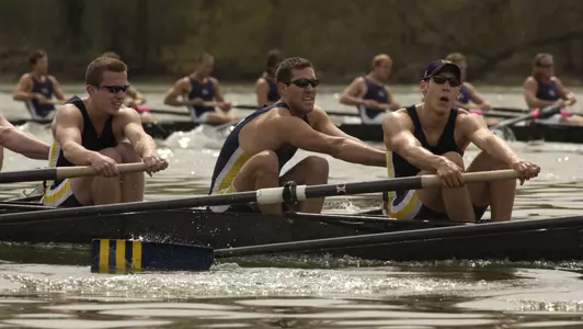 The GW men's rowers placed second at the Knecht Cup at Camden, NJ, over the weekend.