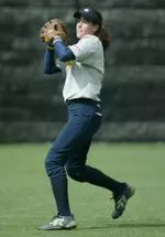 Freshman Jackie Yaniga leads the Colonials with a .349 batting average, eight home runs and 30 RBI this season.