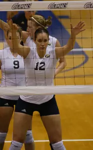 Abigail Hatter did not commit an attack error in Friday's win over La Salle at Smith Center.