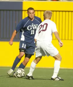 Senior Joseph Siegel scored his ninth and 10th career goals in GW's 3-3 tie at Fordham on Friday.
