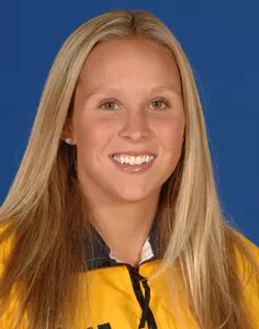 Jessica Miga took second in the 50-yard freestyle