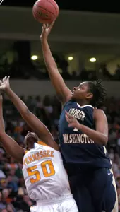 Sophomore Jessica Adair and the GW women's cagers open their season against UMBC at Smith Center Friday afternoon.