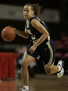 Junior Sarah-Jo Lawrence was one of two Colonials named to the BTI Classic All-Tournament Team on Sunday.