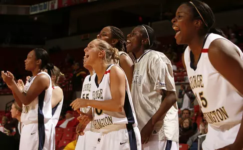 The GW women's basketball team improved to No. 20 in this week's AP Top 25.