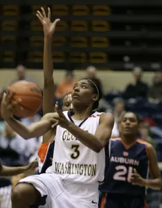 The No. 17/16 GW women's basketball team improved two spots in both national polls this week.