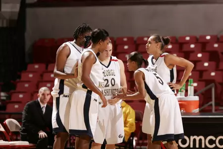 The No. 21/19 GW women host Liberty at Smith Center on Sunday at 2:00 pm.
