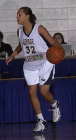 Sarah-Jo Lawrence leads the Colonials in scoring this season