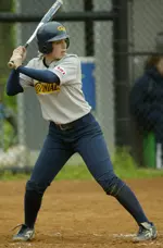 Sophomore right fielder Katie Miller drove in GW's run in game two with a sac fly.