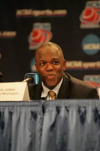 Karl Hobbs will take the Colonials to the West Coast to face USC in the 2006 Wooden Classic in Anaheim.