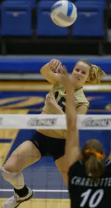 Janine Brown started 2006 the way she left off in 2005 with a 17-kill, 13-dig double-double to help lead GW past Georgetown Friday at AU.