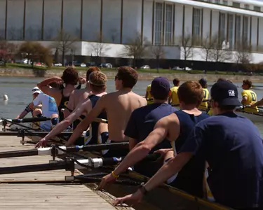 Men's Rowing practice began Monday in preparation for the Oct. 15 Occoquan Chase.