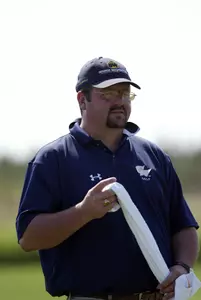 Coach Scott Allen and the GW golf team hosts the Rehoboth Beach Fall Invitational Monday on the Delaware Shore.