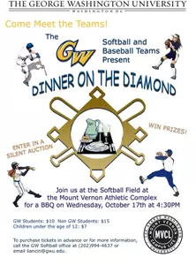 Softball and Baseball Teams Host Dinner on the Diamond