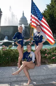 Tri-captains Jess Guilbert, Maggie Parrack, and Carolyn Marckesano don't just lead the squad in the gym, but outside as well. All three were named to the EAGL All-Academic Team.