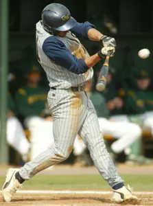 Senior Mickey Shupin had three hits in the loss at Dayton on Friday