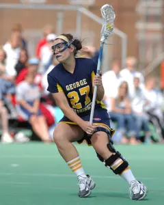 Junior Katelyn Honeyford is the first GW women's lacrosse player to be named to an IWLCA All-Region team.