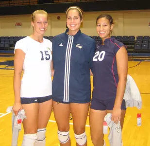 GW's Janine Brown and Abby Syverson were joined on the All-Tournament Team by Howard's Gazelle d'Artois.
