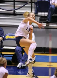 Janine Brown slammed a match-high 21 kills Tuesday at Loyola.